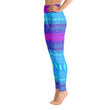 Load image into Gallery viewer, Winter Glitch Yoga Leggings