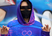 Load image into Gallery viewer, Magenta Oroboro Glitch Unisex Hoodie