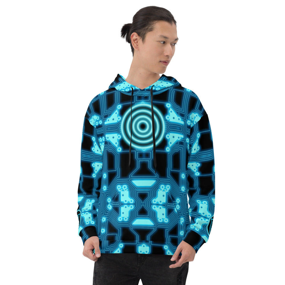 Cyber Warrior Unisex Hoodie (Premium Cotton Blend)