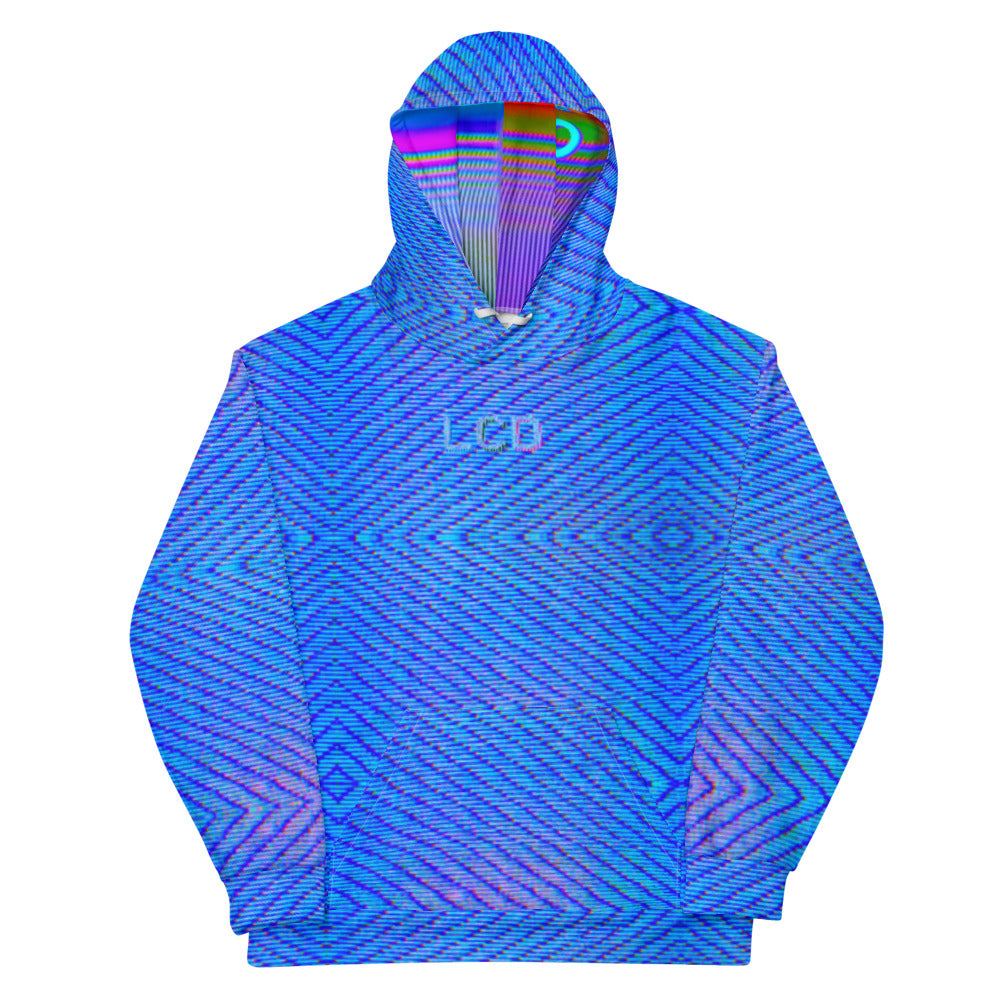 LCD Analog Glitch Unisex Hoodie (Premium Cotton Blend)