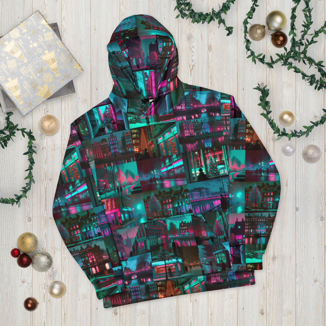 Christmas in Amsterdam Unisex Hoodie (Premium Cotton Blend)