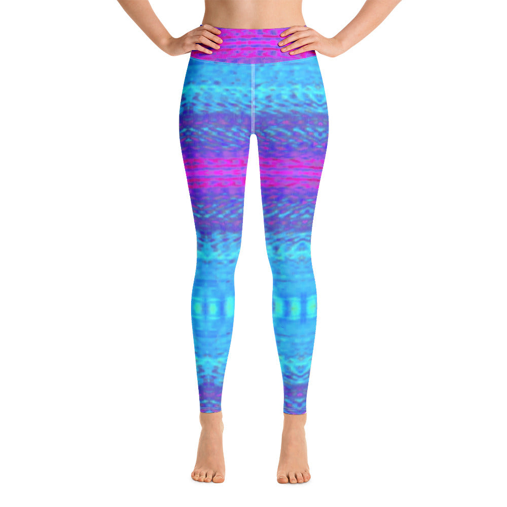 Winter Glitch Yoga Leggings